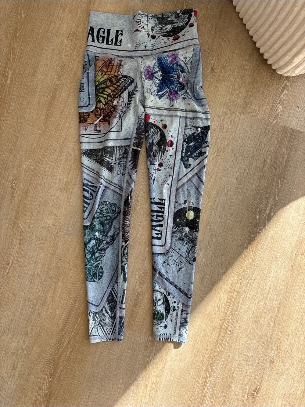 niyama sol tarot printed  Printed Leggings with Multicolor Accents size small